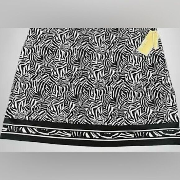 🛍️Michael Michael Kors 🎀Women’s Zebra Border Print Size Medium Skirt 💥 - Picture 5 of 9